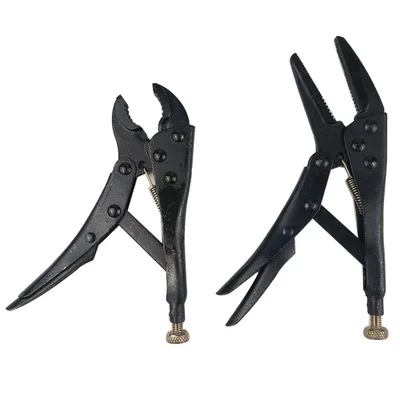 4Pcs Griptang Kalebas Mond Rechte Kaak Lock Mol Tang Koolstofstaal Slijtvaste Vise Grip Vastklemmen Hand gereedschap