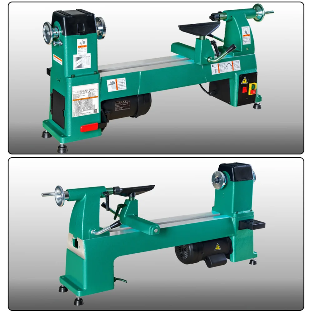 1000W 12.5 inch speed regulation Woodworking Car Lathe Woodworking Lathe Wood Rotary Lathe