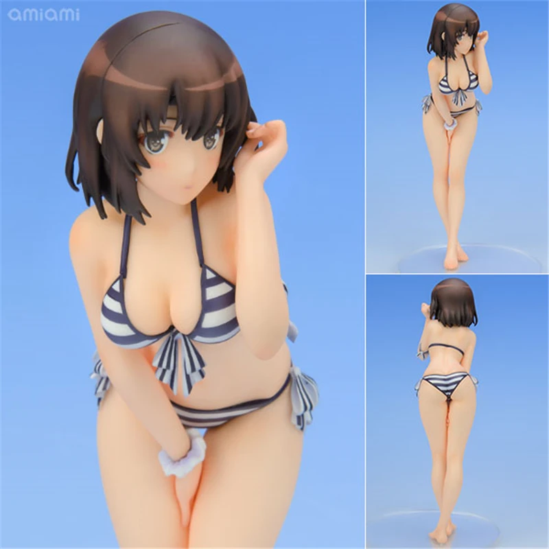 لطيف أنيمي Saenai البطلة لا Sodateka Megumi Kato ملابس السباحة Ver. 1/8 بولي كلوريد الفينيل عمل الشكل لعبة تمثال تحصيل نموذج اللعب دمية