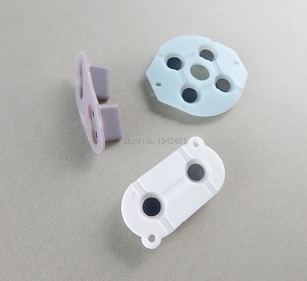 5세트 컬러풀 고무 전도성 버튼 A-B D-패드 게임보이 GB 쉘용 실리콘 스타트 셀렉트 키패드