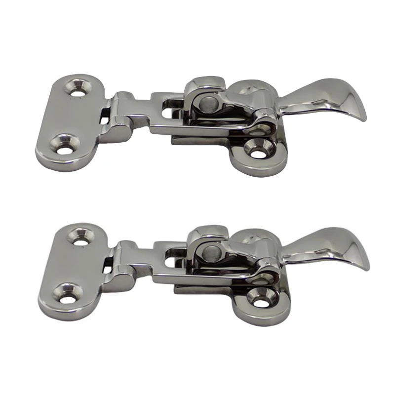 90mm Stainless Steel Boat Latch Clamp With Hook – Anti-Rattle Marine Fastener