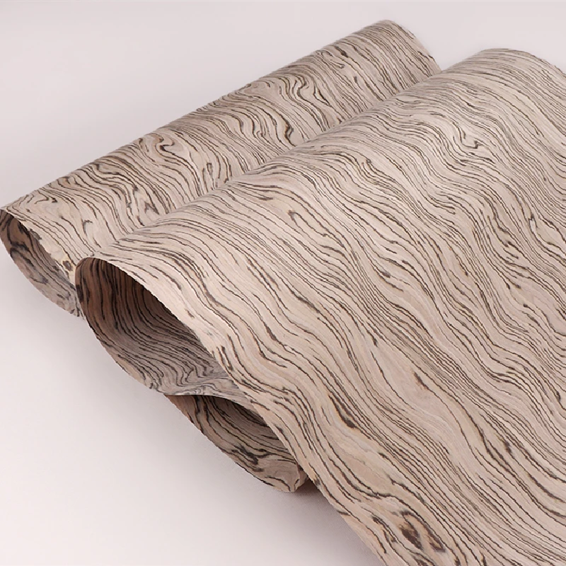 

Engineered Wood Veneer Technology Synthetic Reconstituted Artificial Manufactured Wood Veneer E.V. 0.5mm Wave Silver Line