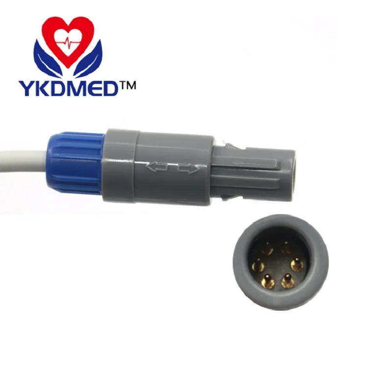 YKD spo2 adapter cable,radel 40 degreer 6pin to DB9F ,suitable