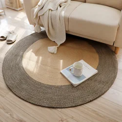 Tapis rond japonais de grande surface pour salon, tapis de chevet, lea, polymères de sol absorbants d'eau, paillassons nordiques non alds