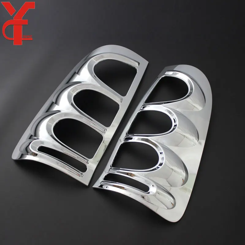 ABS Chrome Tail Lights Cover Strips Trim For Toyota Hilux Vigo SR5 MK6 2005 2006 2007 2008 2009 2010 accessories YCSUNZ