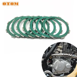 OTOM Motorcycle Paper-Based Clutch Friction Plates Kit For 125CC 150CC 175CC 200CC 250CC ZONGSHEN KAYO LONCIN HONDA CB125 CB250