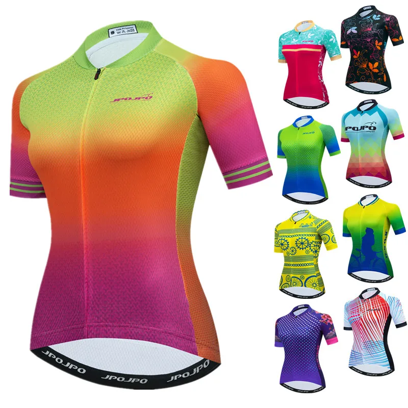 

Weimostar Breathable Cycling Jersey Women Short Sleeve Cycling Clothing Pro Team Mountain Bike Jersey Anti-UV Bicycle Shirt Ropa