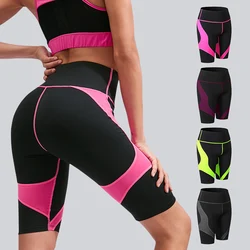 2023 Breathable yoga shorts women high waist fitness Elastic Sport Running Shorts Summer Fashion workout Patchwork Shorts gym