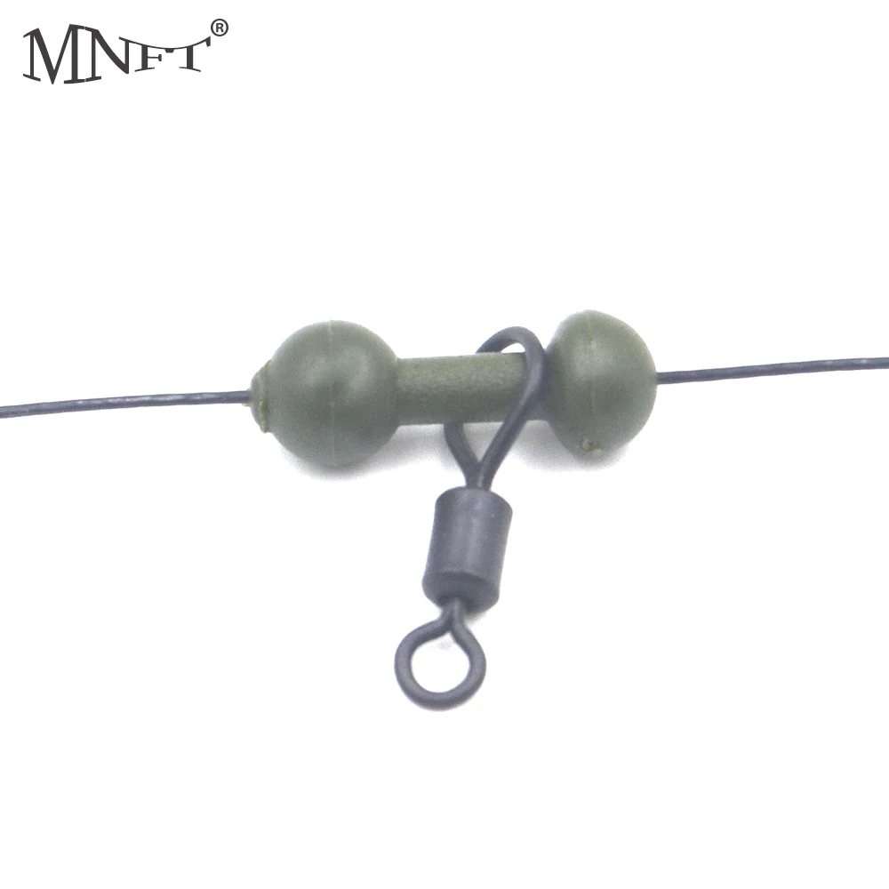 MNFT 10Pcs Carp Fishing Chod Bead Release Rig Heli Chod Buffer Beads Swivel Coarse Fishing Accessories