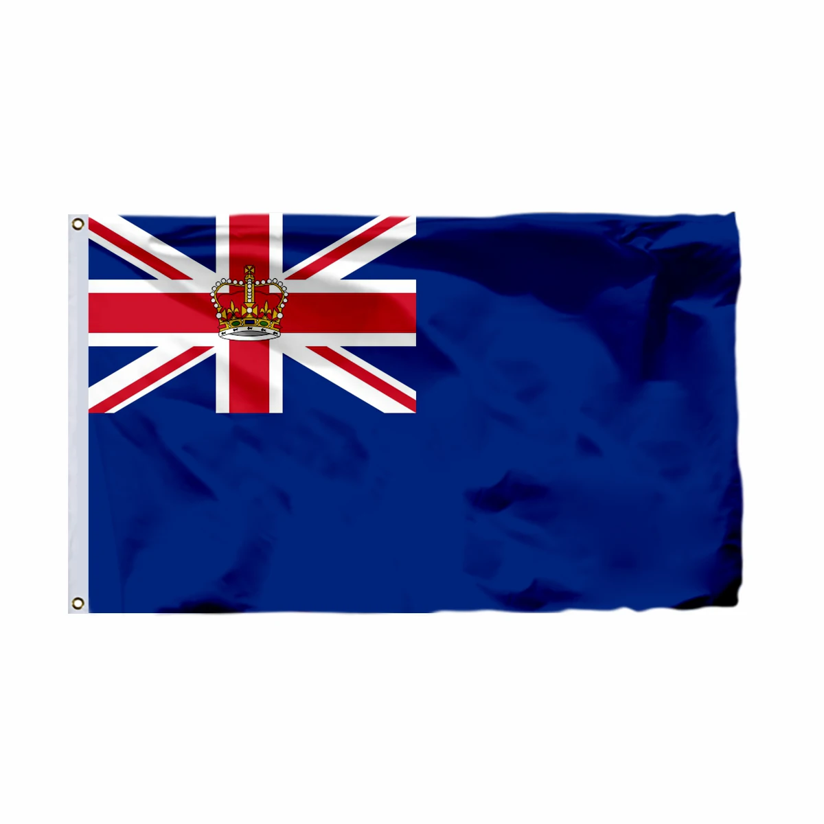 

British Blue Defaced with Crown, Royal Southern Yacht Club Flag, 90x150cm, 3x5ft, High Quality Banner,21x14cm