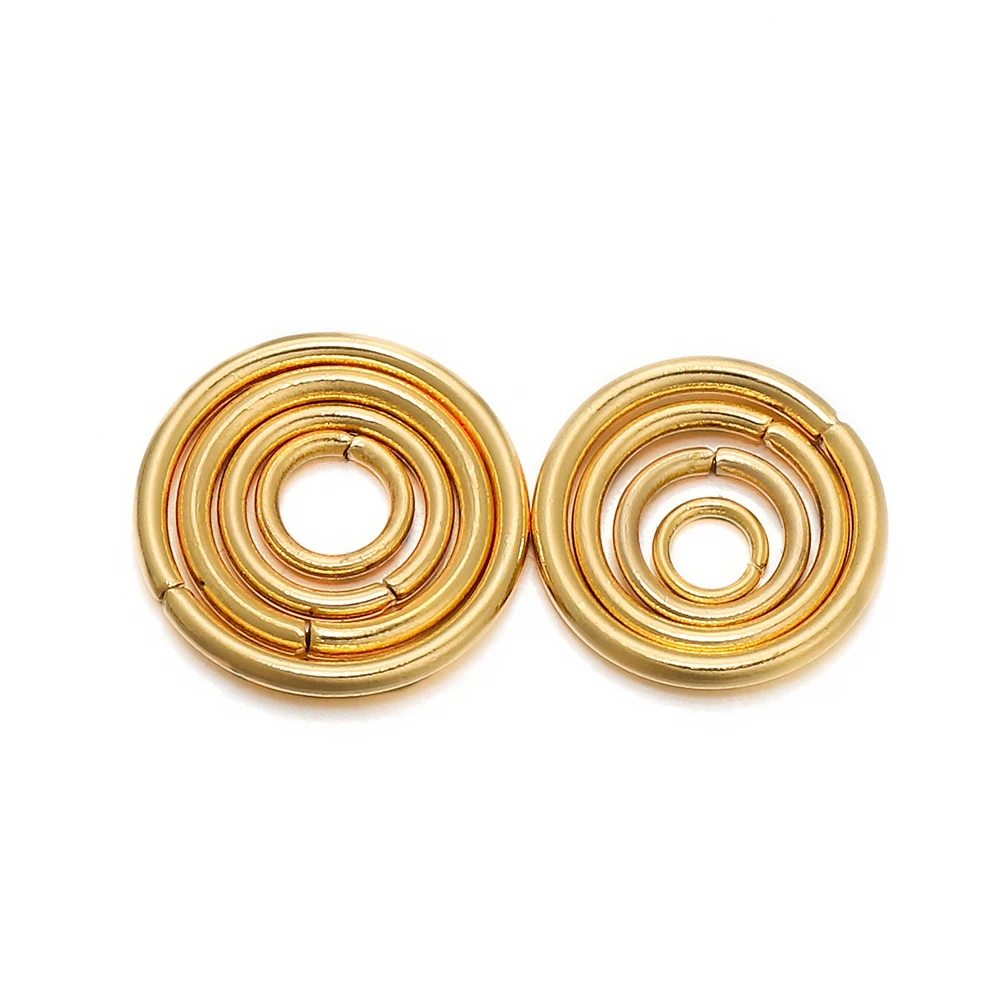 50-200 teile/los 3 4 5 6 8 10mm Edelstahl Gold Open Jump Ringe Split Ringe Stecker für Schmuck Machen Liefert Zubehör – Detail 5
