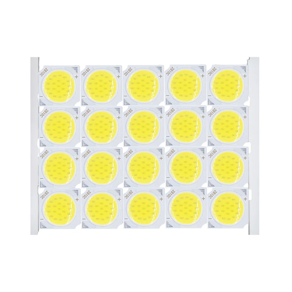 20pcs LED COB Chip 3W 5W 7W 10W 240-260mA  LED Light Source Bulb Aluminum Board LED Chip Light Lamp For LED SpotLight White