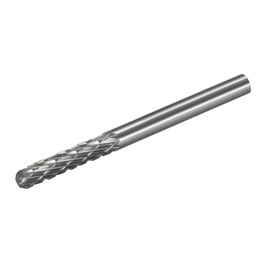 Uxcell Doppio Taglio Cilindrico Raggio End Frese Rotative Strumento di 3 millimetri Dia Cilindro Forma di Carburo di Tungsteno Rotary Lime 1/8 "gambo