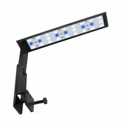 Clip-on Aquarium LED Lighting with Adjustable Bracket for Fish Tank, Water Plants, Marine Reef Light Lamp, Blue and White