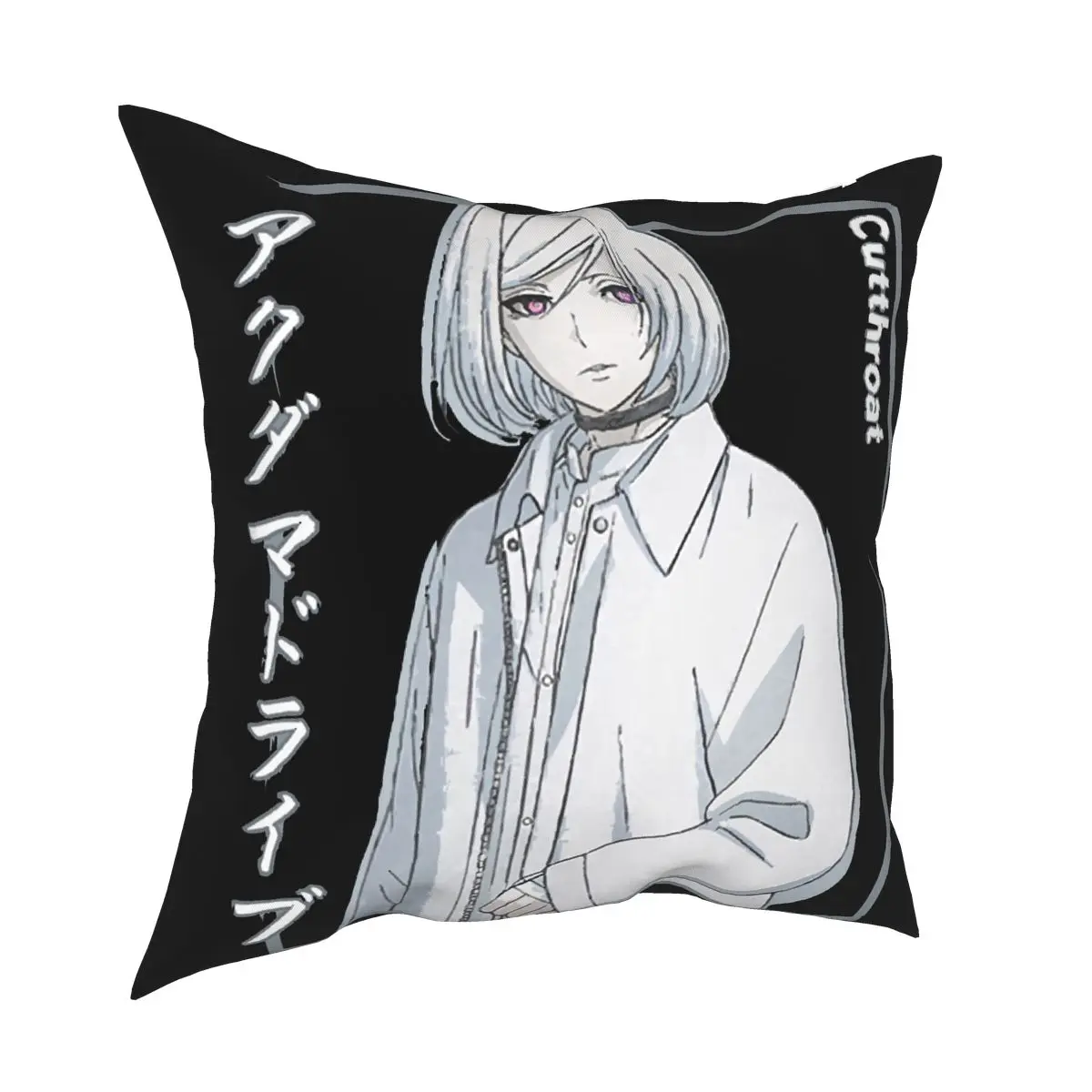 

Akudama Drive Cutthroat Square Pillow Case Decorative Pillow Japanese Anime Hoodlum Novelty Pillowcover Home Decor