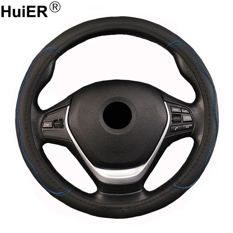 Car Steering Wheel Cover Volant Braid on the Steering-wheel For 36 38 40 42 45 47 50 CM Funda Volante Car Styling Auto Hand Bar