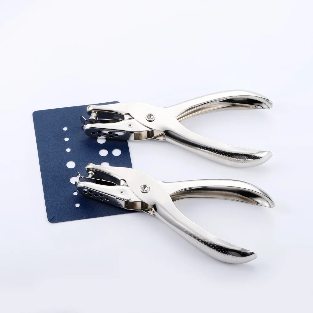 1 Pcs Metal Hand Paper Punch Craft Sheet Single Hole Puncher For Earring Necklace Scrapbooking Punches Materials 3/6mm Hole Size image 6