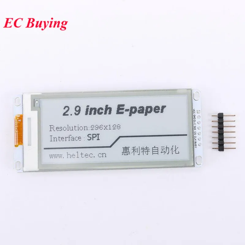 2.9 Inch E-Paper Module E-Ink Display Scherm FFC voor Arduino 2.90 