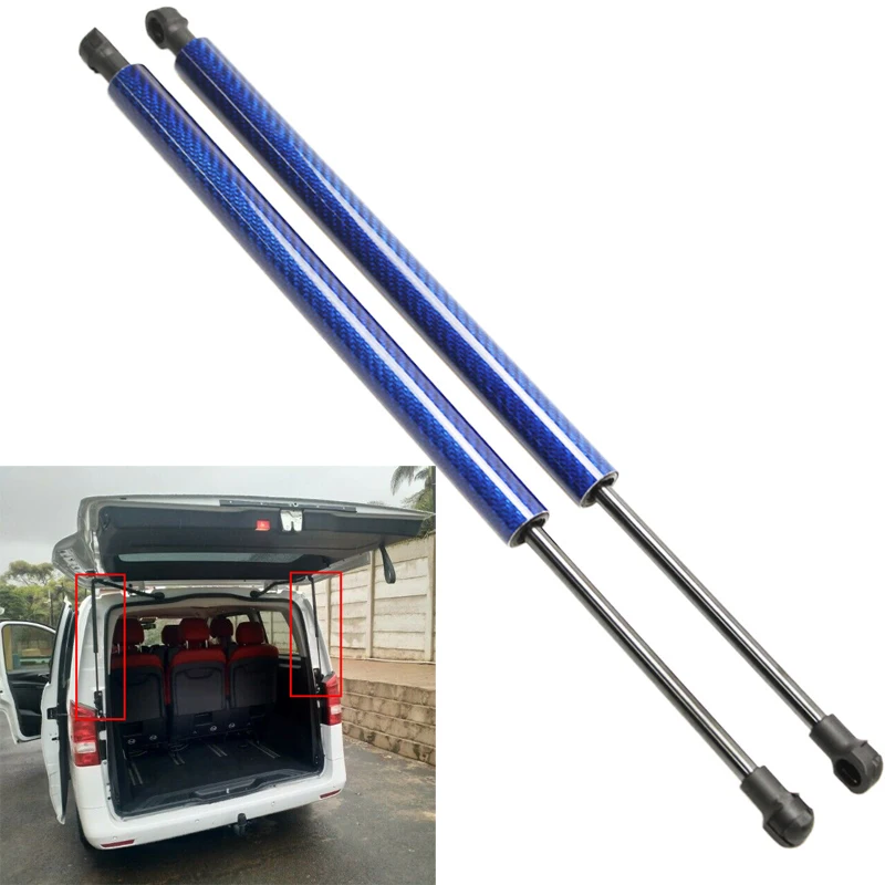 carbon fiber for Benz Vito W447 V-Class van 2014-2019 1Pair Auto Tailgate Trunk Boot Gas Struts Spring Lift Supports springs