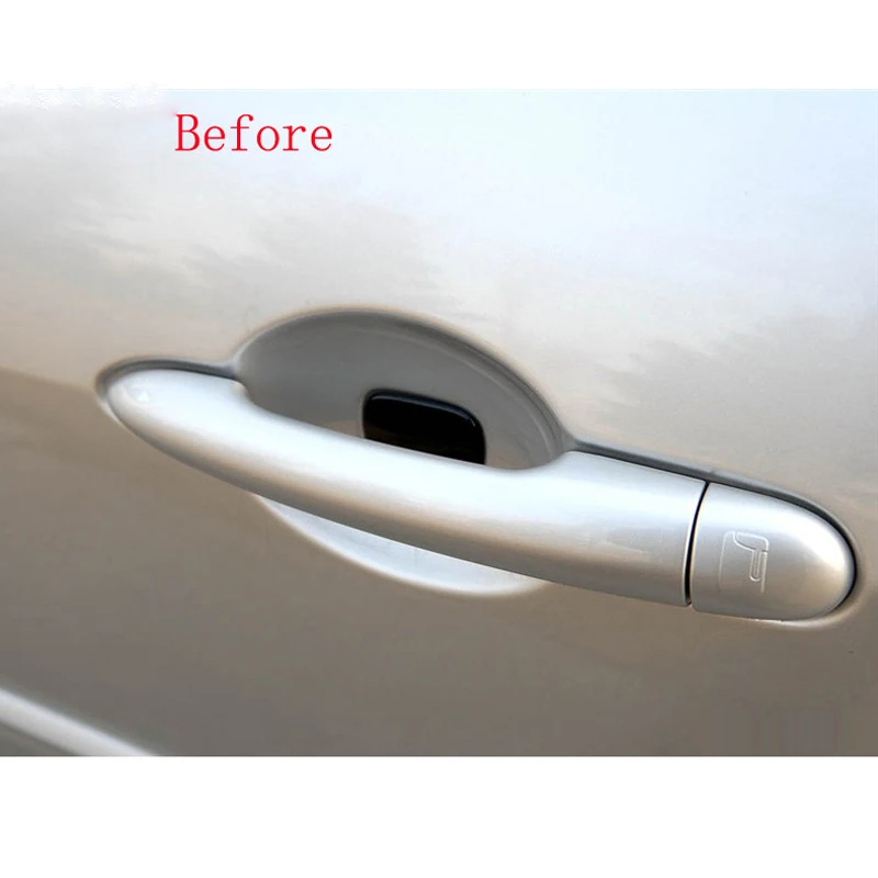 غطاء مقبض الباب الكسوة ABS كروم لرينو ميجان ii 2 MK2 2002 2003 2004 2005 2006 2007 2008 سيارة التصميم ملصق الوصول التلقائي