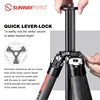 SUNWAYFOTO T2541CE 여행용 삼각대, 탄소 섬유 컴팩트 라이트, 휴대용 전문 삼각대 DSLR 카메라, 방수, 26.5lb 하중 3