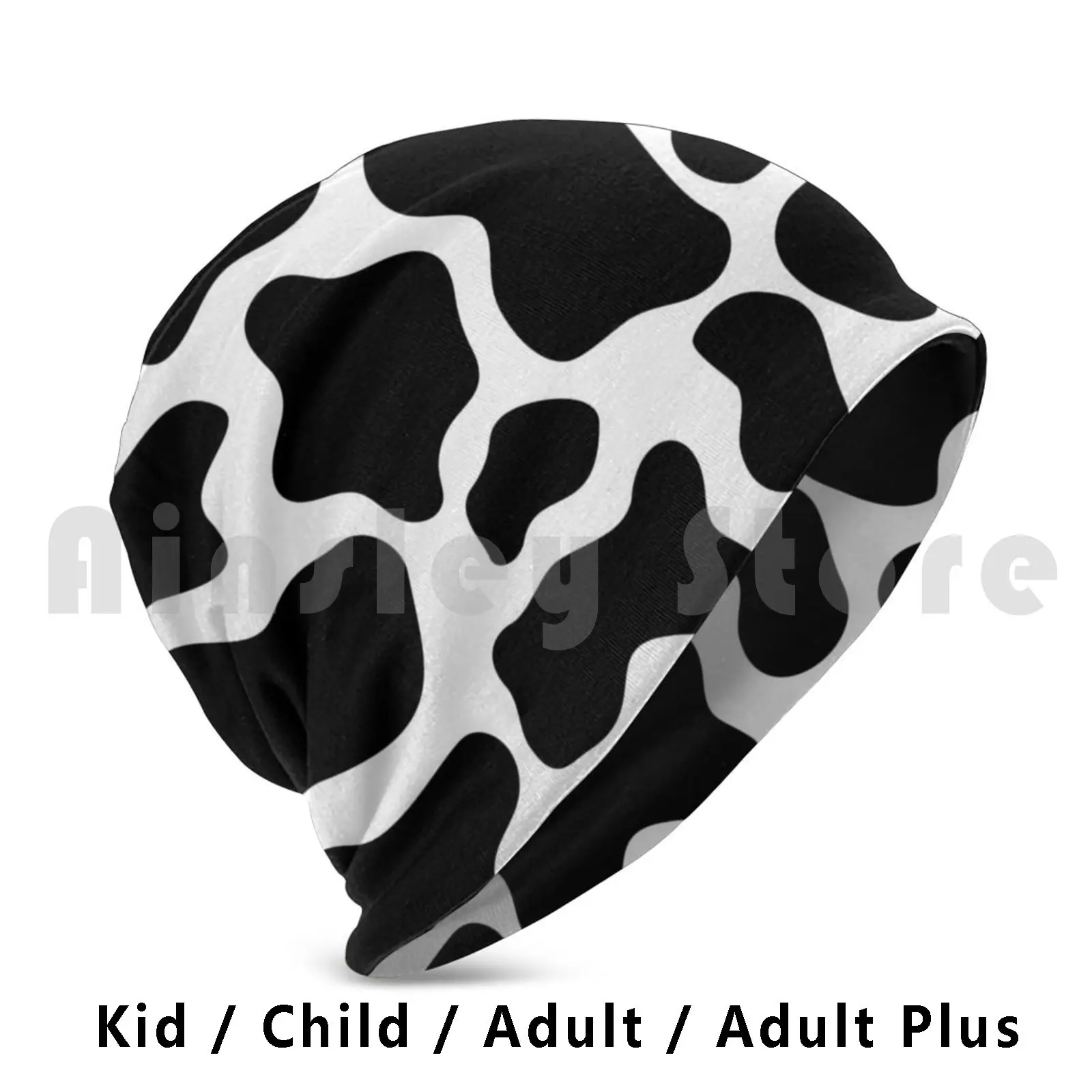 

Cow Animal Print Pattern Beanies Knit Hat Hip Hop Emily Zigo Cow Cow Moo Star Animal Animal Cheetah Leopard Farm