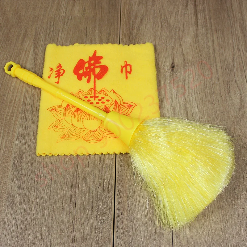 Buddha dust cleaning brush, Buddha Hall cleaning supplies, duster, clean Buddha towel, Buddha statue, niche cleaning supplies