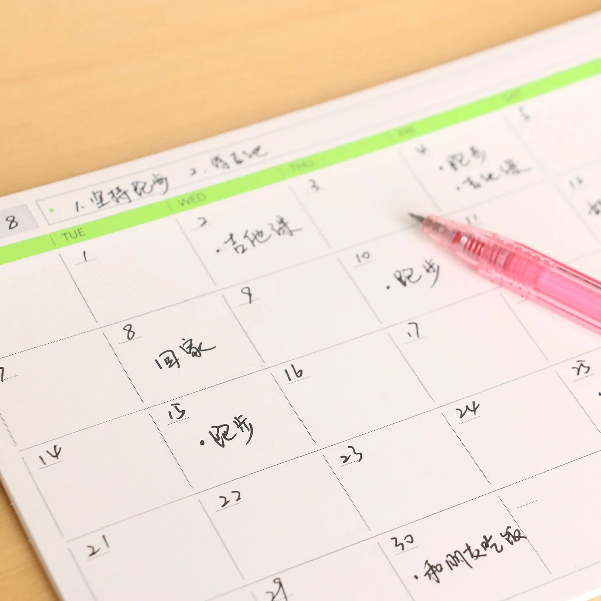 SKYSONIC Self-Adhesive Sticky Memo Note Chink List Daily Monthy Weekly Planner Notepad Notebook Kawaii Stationery Supplies image 3