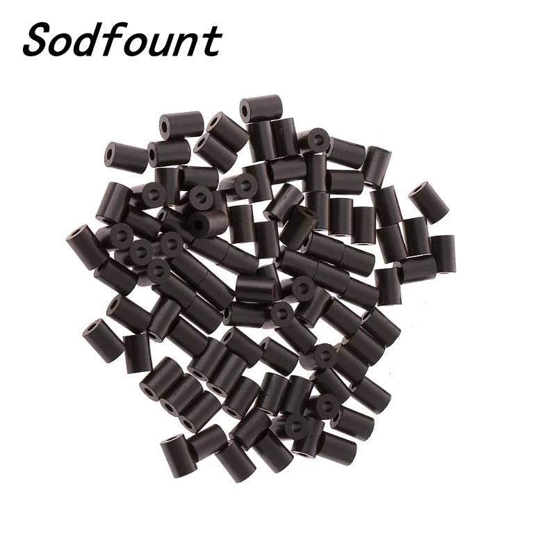 100pcs Hollow Ferrite  Hole Beads 3.5*3*1.5  4*2*2 mm anti-interference  Cores EMI Filter Ring Nickel Zinc  Through Flux
