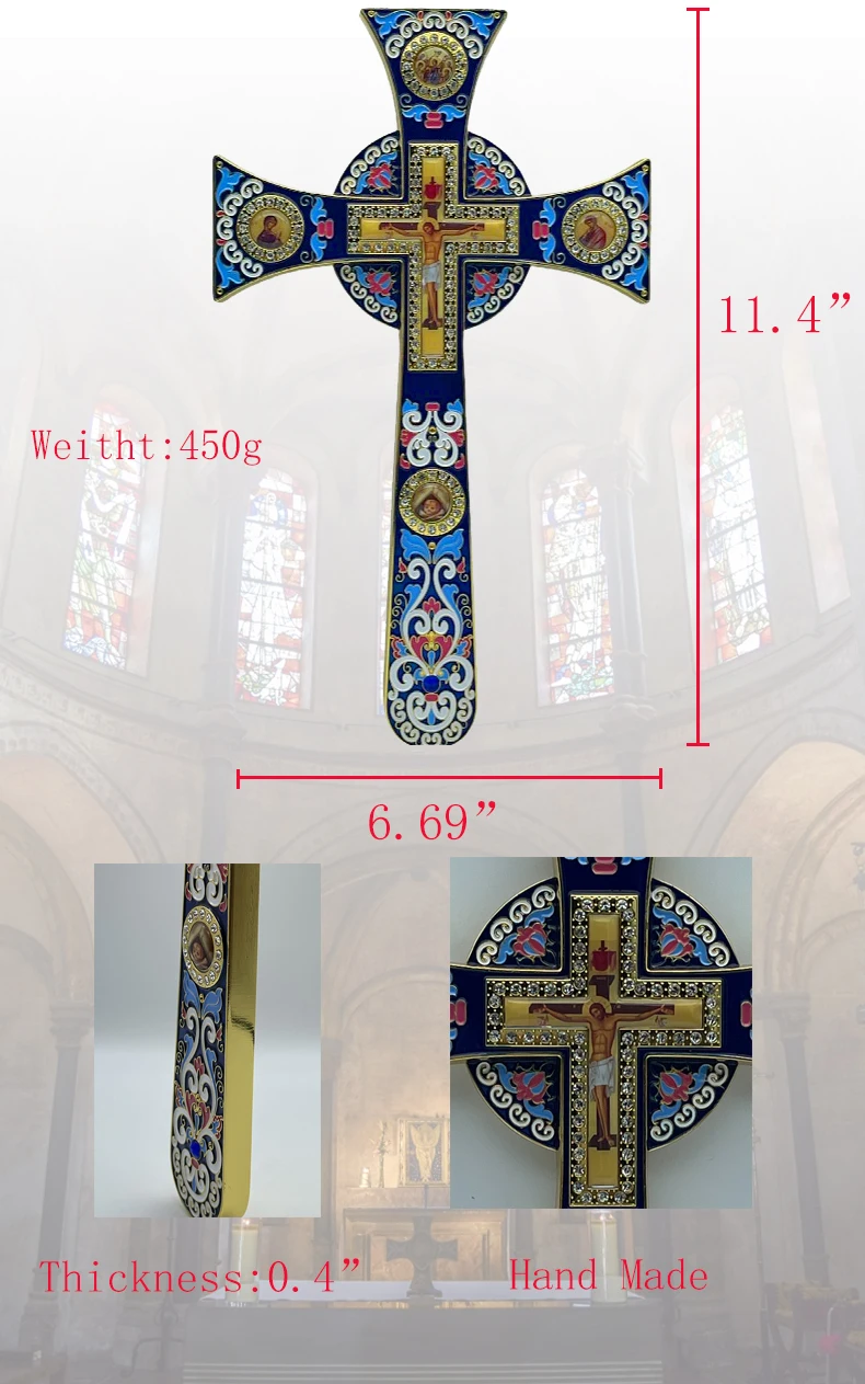 kreuz deko katholische kreuz russisch ortodoxische kreuz Jesus Kruzifix Wand Orthodoxe Kreuz ChurchDdecoration Christian Decor Russische Orthodoxe Kirche Liefert крестик православный – Detail 2