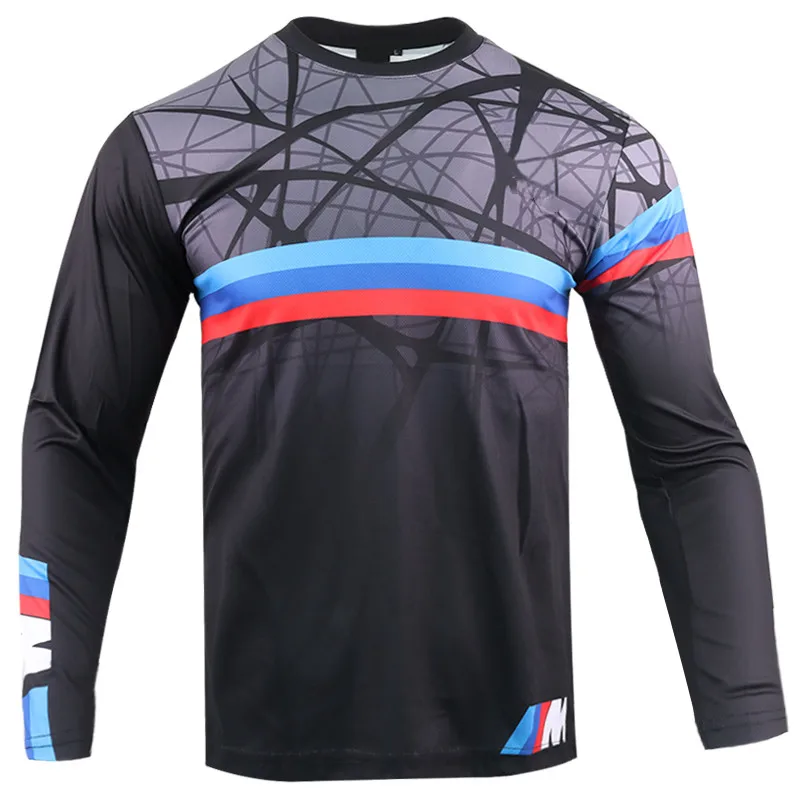 Long Sleeve Quick Drying Downhill Shirt Design Customized Sublimation Mountain Motocross Bike Cycling Downhill Clothes Men\'s