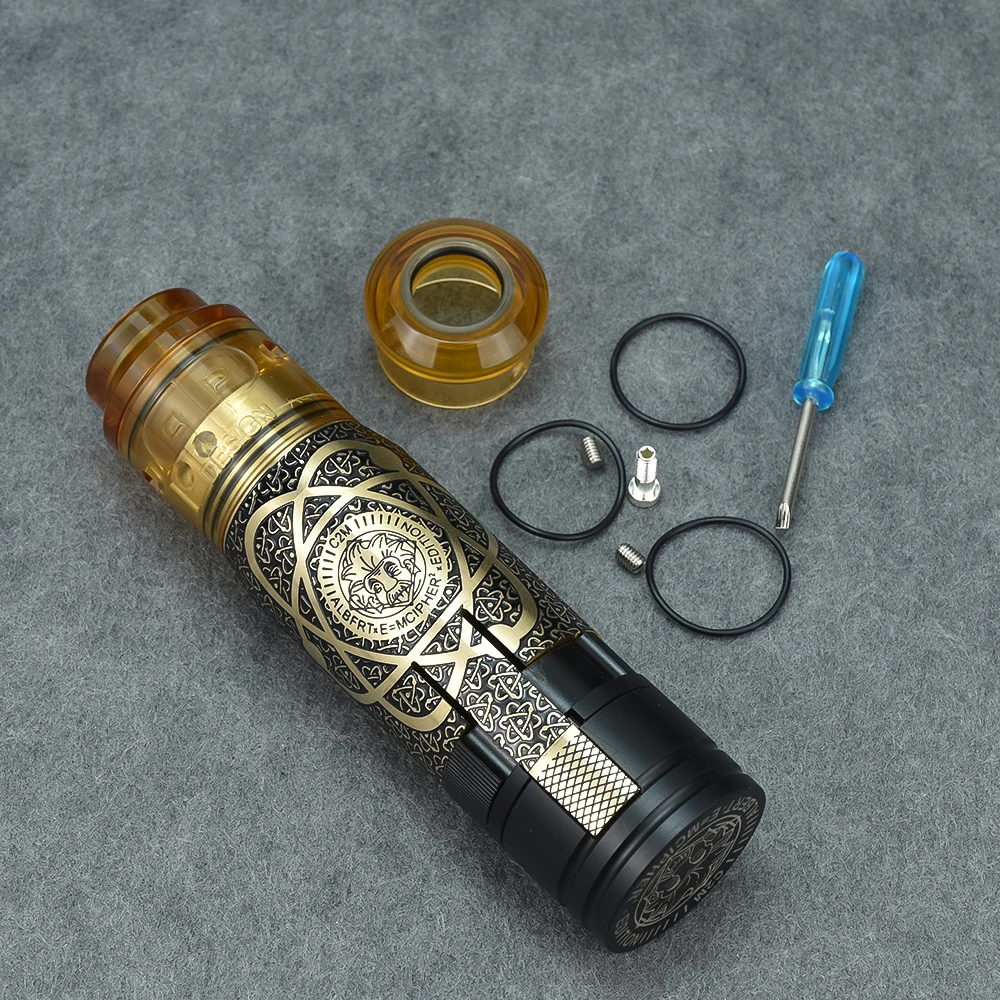 MK2 Mod Đồng 1:1 MK2 Đổi Với QP KALI V2 RDA Đặc Biệt MK2 Albert Mật Mã CipherSkull Bản Mod 18650 Pin Mod bộ