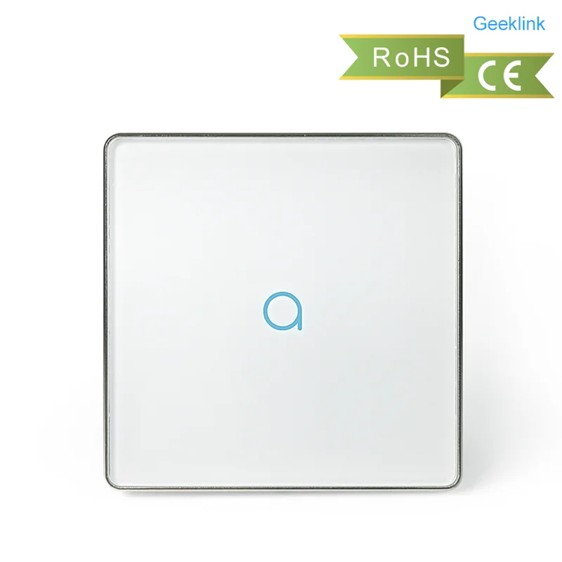 Пульт Geeklink FB2 настенный сенсорный выключатель отзывы переключатель британская версия 1 2 3 комплекта, интеллигентая (ый) Беспроводной пульт дистанционного управления IOS Android нулевой сигнальной линии