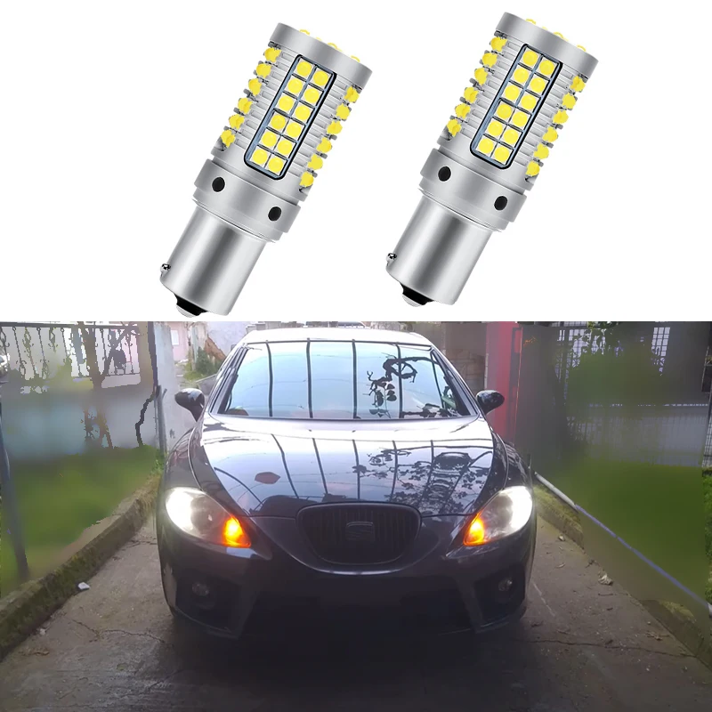 For Seat Leon MK2 1P 1P1 2005 2006 2007 2008 2009 2010 2011 2012 Led Exterior light For Front Turn Signal Backup Daytime Running