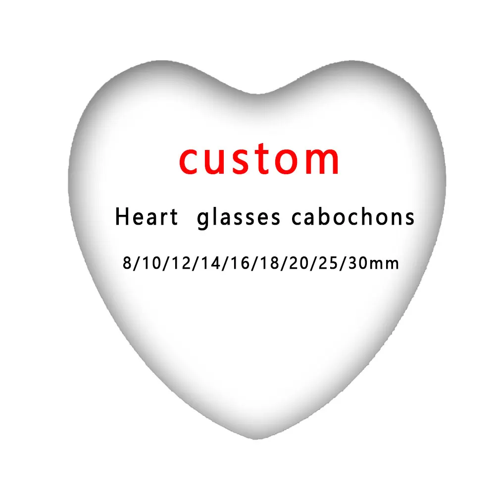 Personalized Photo Custom pictures DIY 8mm/12mm/14mm/16mm/18mm/20mm/25mm/30mm glass cabochons send the picture what you want