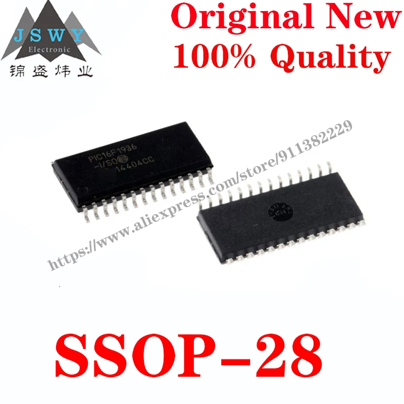 10~100 PCS PIC16F1936-I/SO SSOP28 Semiconductor 8-bit microcontroller -MCU IC Chip for module arduino Free Shipping 16F1936-I/SO