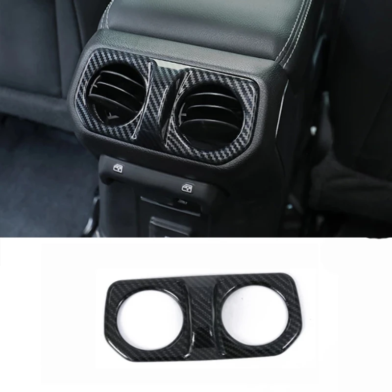 For Jeep Wrangler JL Gladiator JT 2018 2019 2020 2021 Interior Armrest Rear Air Conditonnal Vent Cover Trim A/C Outlet Panel