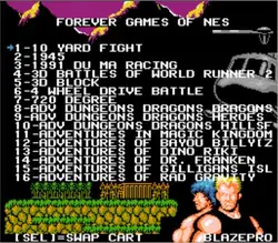 Forever Games of NES 852 in 1 Game Cartridge for NES/FC Console, 1024MBit Flash Chip in use