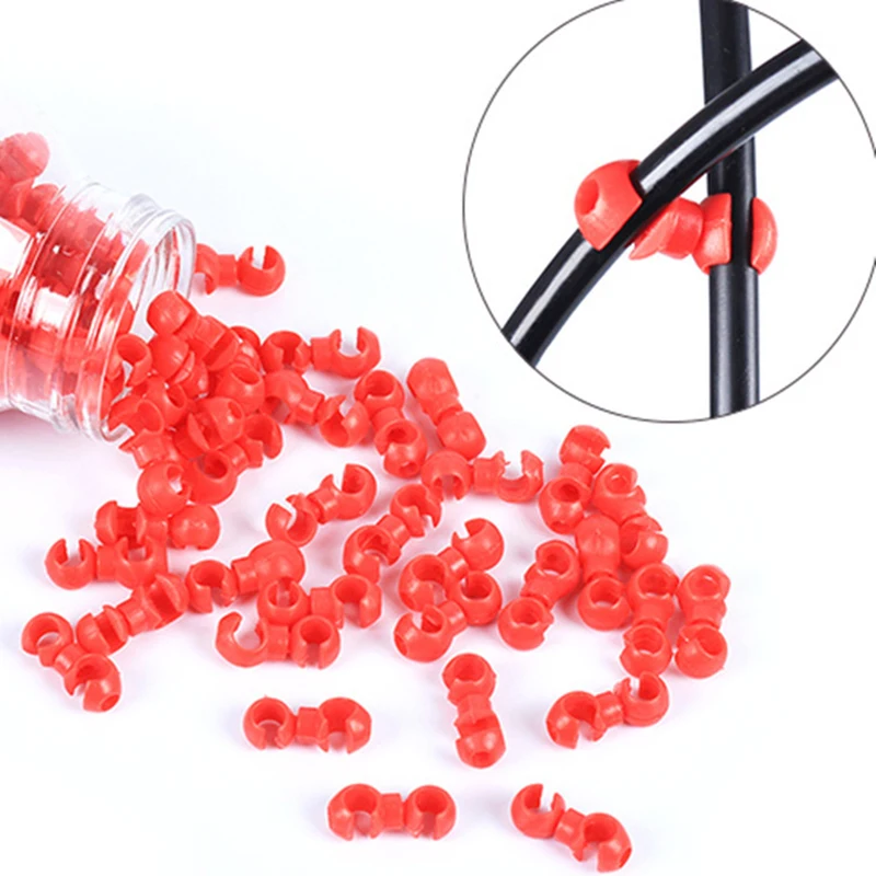 10pcs RISK Bike Shift Brake Cable Rotating Hose Housing Hooks S Buckles Clip Wire S-hook Housing Tidy Holder Guide Organizer
