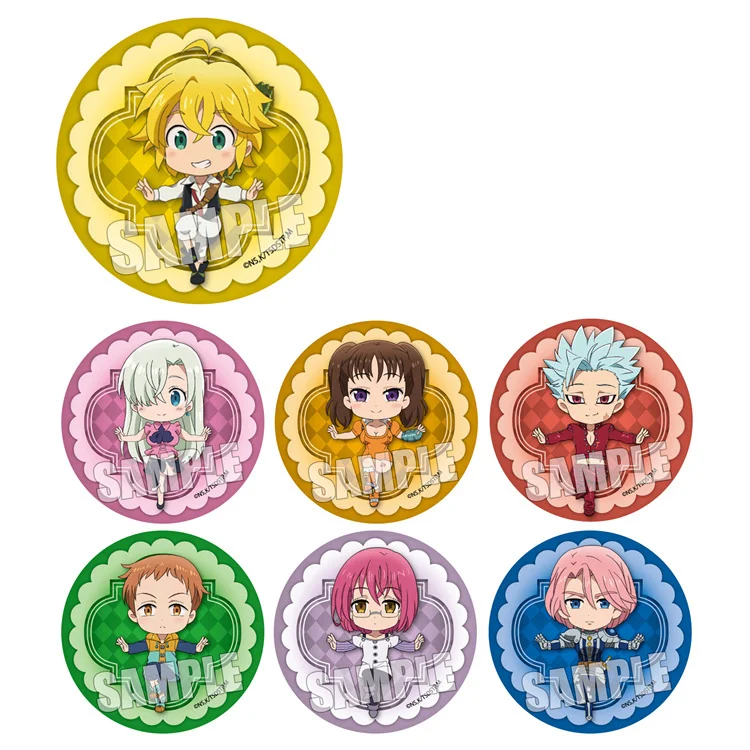 The Seven Deadly Sins Wrath Liones Ban 58mm Badges Brooch