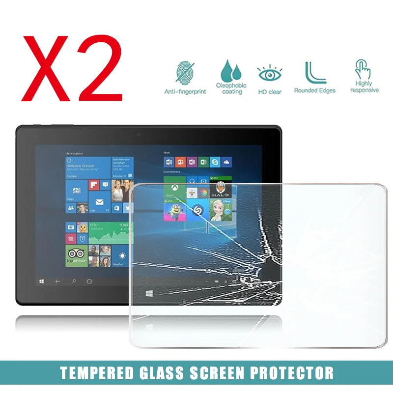 

2Pcs Tablet Tempered Glass Screen Protector Cover for Linx 10V64 10 Inch Tablet HD Eye Protection Anti-Fingerprint Tempered Film