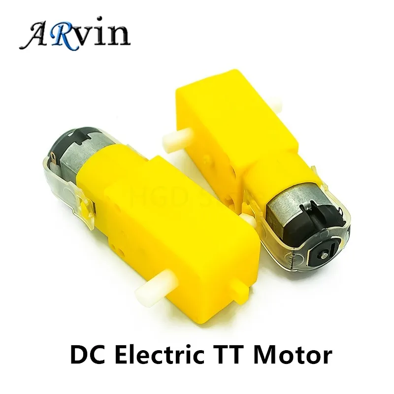 2Pcs DC Electric TT Motor 3V-6V Gear Motor Dual Shaft for Smart Car Robot Arduino DIY Kit