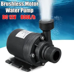 800l/h 5m dc 12v 24v dc 5m bomba de circulação de água quente submersível solar brushless motor bomba de água submersíveis bombas de água