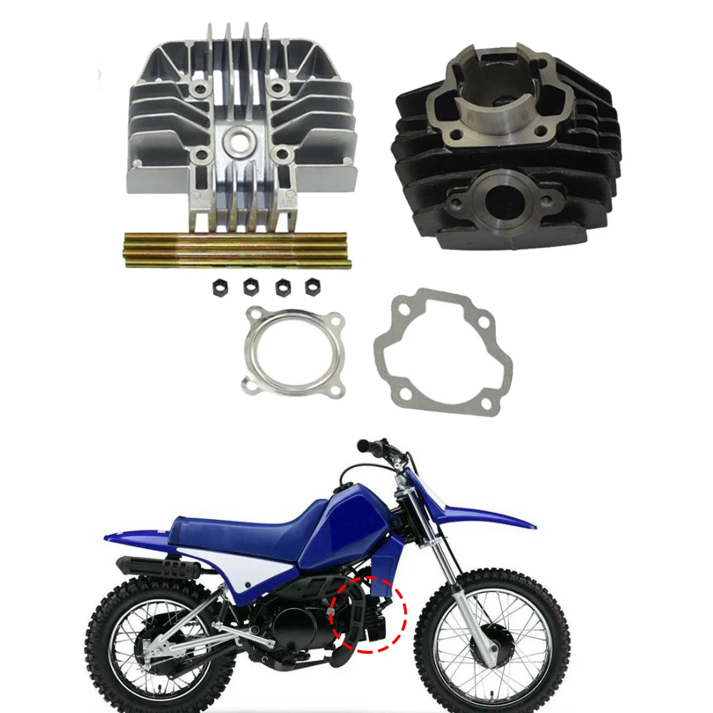 New Cylinder Gasket Piston Ring Kit Top End for Yamaha PW 80 PW80 Y-Zinger 1983-2006 Dirt Bike Engine Cylinder