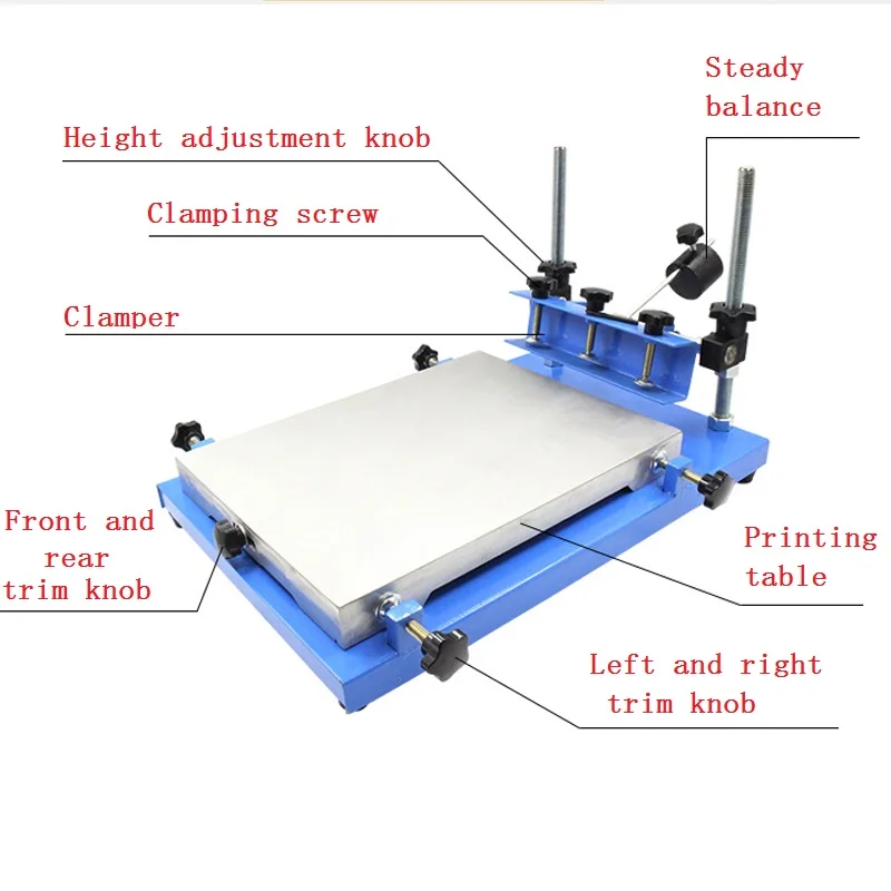 SMT steel mesh PCB screen printing stencil machine High precision Solder Paste Printer manual SMD spare parts