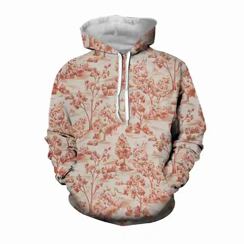 

Jumeast Men Women Clothing 3D Sweatshirt Oversized Coat Streetwear Ink Painting Flowers Long Sleeve Cap Sport Pullover Hoodies