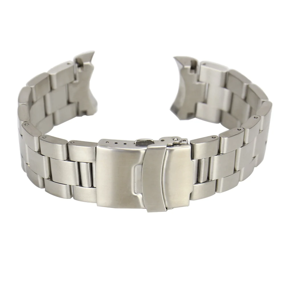 316L Stainless steel 22mm Solid Curved End Watch Strap Band Bracelet fit for SKX007 009 Watch