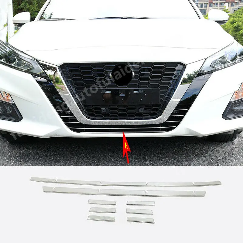 

For Nissan Teana Altima 2019-2020 Front Center Bumper Grille Grill Moulding Cover Trim Car Accessories