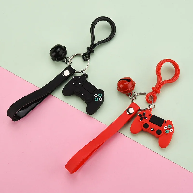 New Fashion Stereo Cartoon Game Console Keychain Keyring Childhood Exquisite Bag Car Hanging Fun Keychain Small Gift