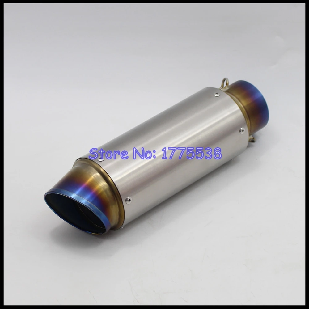 Handmade Titanium Alloy Inlet 51mm 61mm 63mm 65mm Length 300mm Universal Motorcycle Exhaust Muffler Escape for KTM for Yamaha